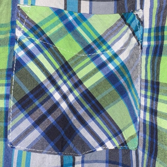 Multicolor Plaid Casual Shirt by Children’s Place Size 10-12y Large - Picture 2 of 7